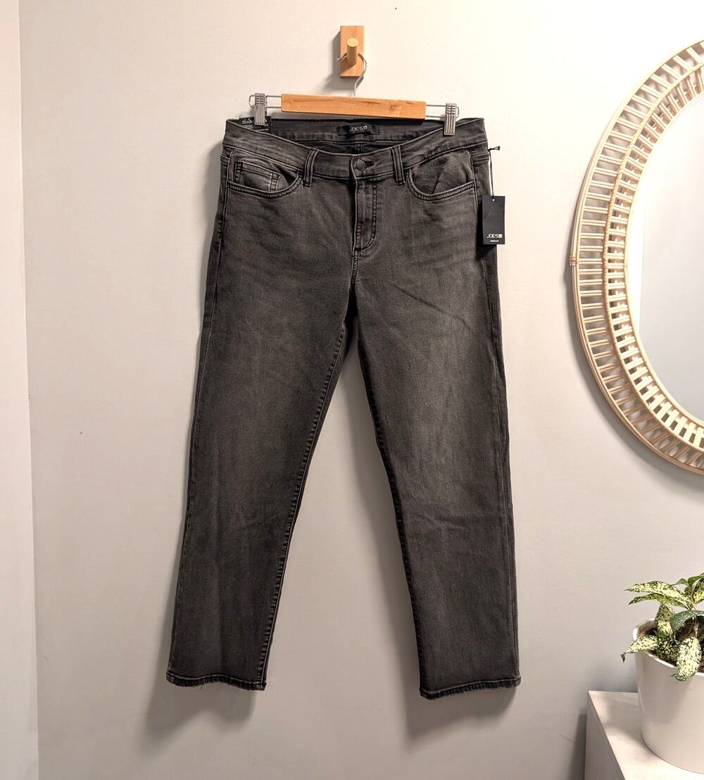 NWT Joe’s Jeans Straight Crop Sunniva Washed Black Gray Jeans Size 29